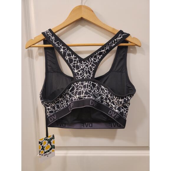 DVF Black and White Sports Bra - Picture 3 of 7